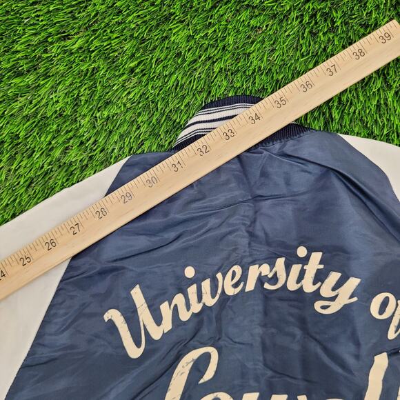 Vintage UMass Lowell Band Varsity Letterman Jacket Small 21x24 Satin 70s 80s - Picture 4 of 10